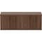 Lorell Storage Rack Panel System Open Storage Cabinet, 15.8 in D X 18.1 in H, 31.5 in W X Laminate, Walnut 90280 - alternate 5